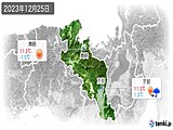 2023年12月25日の京都府の実況天気