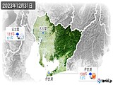 2023年12月31日の愛知県の実況天気