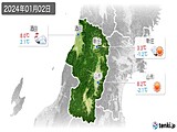 2024年01月02日の山形県の実況天気