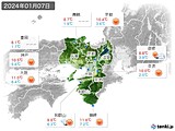 2024年01月07日の近畿地方の実況天気