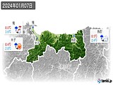 2024年01月07日の鳥取県の実況天気