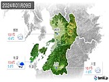 2024年01月09日の熊本県の実況天気