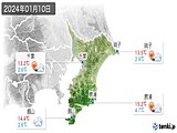 2024年01月10日の千葉県の実況天気