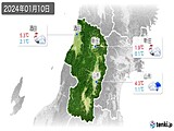 2024年01月10日の山形県の実況天気