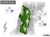 2024年01月14日の山形県の実況天気