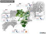 2024年01月15日の近畿地方の実況天気