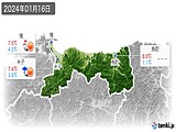 2024年01月16日の鳥取県の実況天気