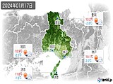 2024年01月17日の兵庫県の実況天気