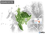 2024年01月17日の佐賀県の実況天気