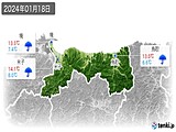 2024年01月18日の鳥取県の実況天気