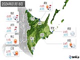 実況天気(2024年01月18日)