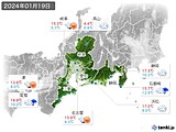 2024年01月19日の東海地方の実況天気
