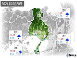 2024年01月20日の兵庫県の実況天気