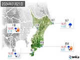 2024年01月21日の千葉県の実況天気