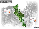 2024年01月23日の京都府の実況天気