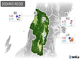 2024年01月23日の山形県の実況天気