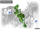 2024年01月31日の京都府の実況天気