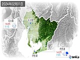 2024年02月01日の愛知県の実況天気