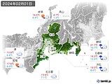 実況天気(2024年02月01日)