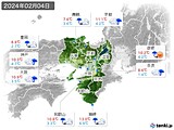 2024年02月04日の近畿地方の実況天気