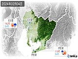 2024年02月04日の愛知県の実況天気