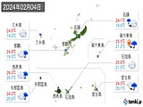 2024年02月04日の沖縄県の実況天気