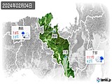 実況天気(2024年02月04日)