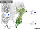 2024年02月06日の千葉県の実況天気