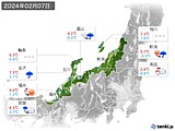 2024年02月07日の北陸地方の実況天気