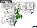 実況天気(2024年02月11日)