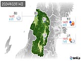 2024年02月14日の山形県の実況天気