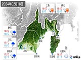 実況天気(2024年02月18日)