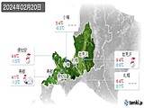 2024年02月20日の道央の実況天気