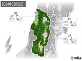 2024年02月22日の山形県の実況天気