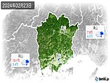 2024年02月23日の岡山県の実況天気