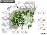 2024年02月24日の関東・甲信地方の実況天気