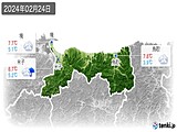 2024年02月24日の鳥取県の実況天気