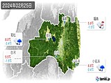 2024年02月25日の福島県の実況天気