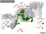 実況天気(2024年02月26日)