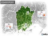 2024年02月28日の岡山県の実況天気