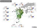 実況天気(2024年02月28日)