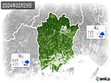 2024年02月29日の岡山県の実況天気