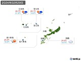 実況天気(2024年02月29日)