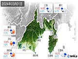 実況天気(2024年03月01日)