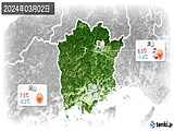 2024年03月02日の岡山県の実況天気