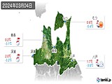 2024年03月04日の青森県の実況天気