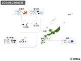 実況天気(2024年03月05日)