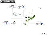 2024年03月06日の沖縄地方の実況天気