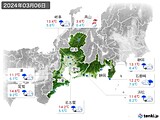 2024年03月06日の東海地方の実況天気