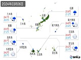 2024年03月06日の沖縄県の実況天気